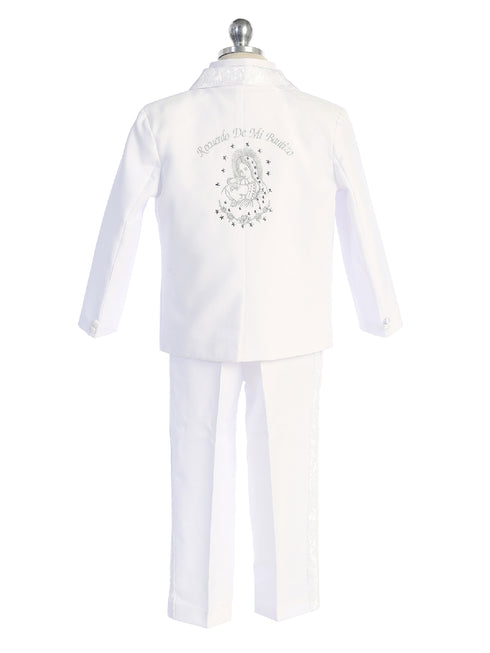Tip Top Kids Little Boys White Mi Bautizo Christening Baptism Suit 2-4T - SophiasStyle.com